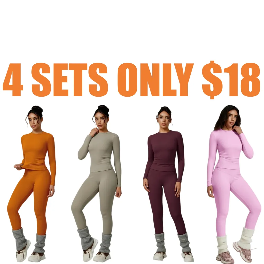 Women's Patchwork Yoga Sets, High Elastic Slim-Fit