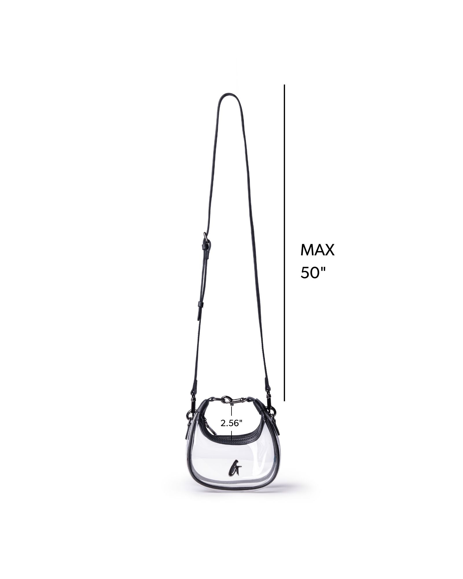 NANO CLEAR HOBO BAG - CLEAR