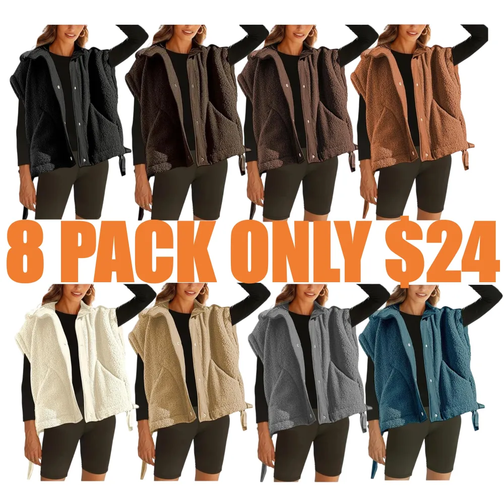 Warm Fleece Vest Casual Sleeveless