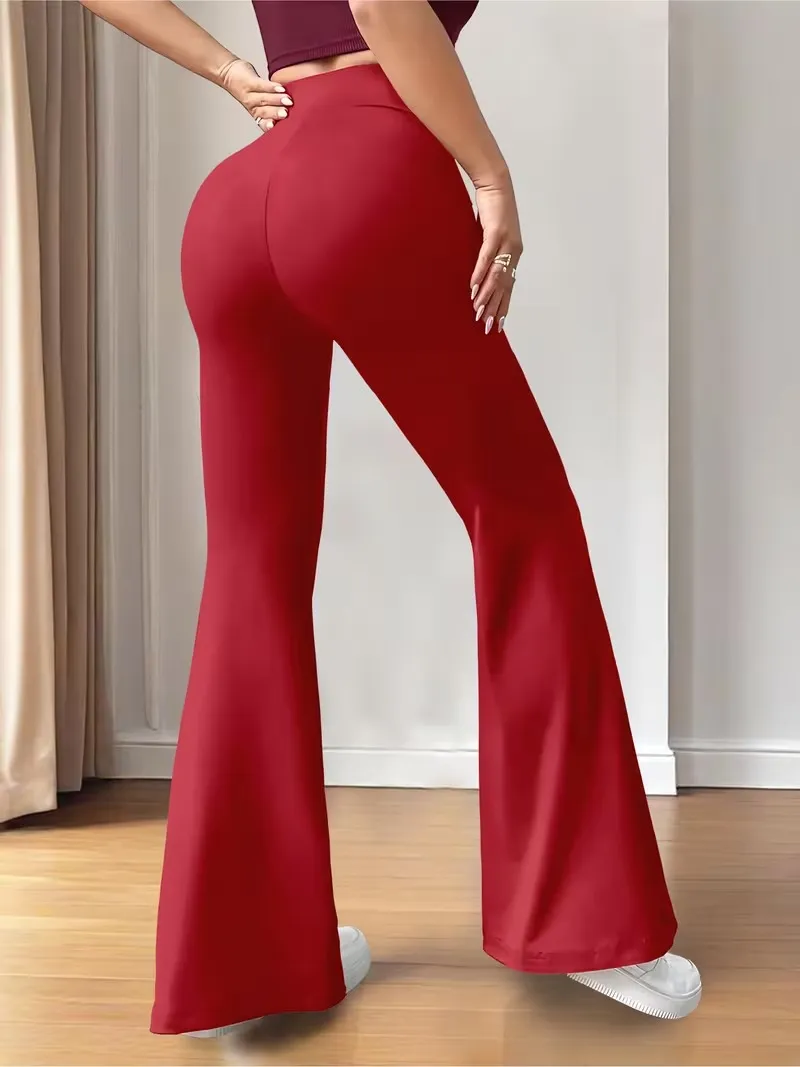 Women's Casual Fashion Long Pants, Unique Print, Drawstring Waist, Milk Silk Yoga Pants