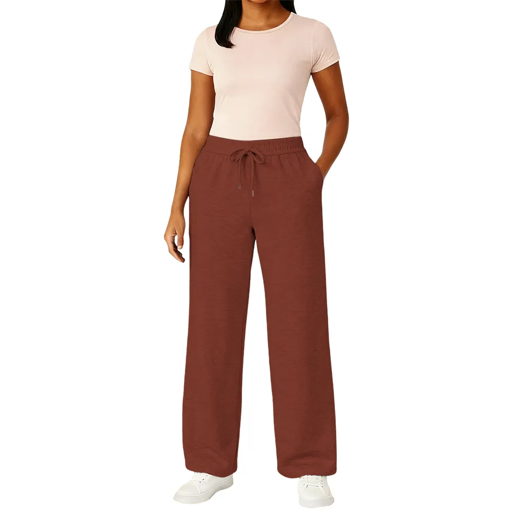 Women's Multi Pack Heavyweight Wide Leg Loose-Fit Fleece Sweatpants