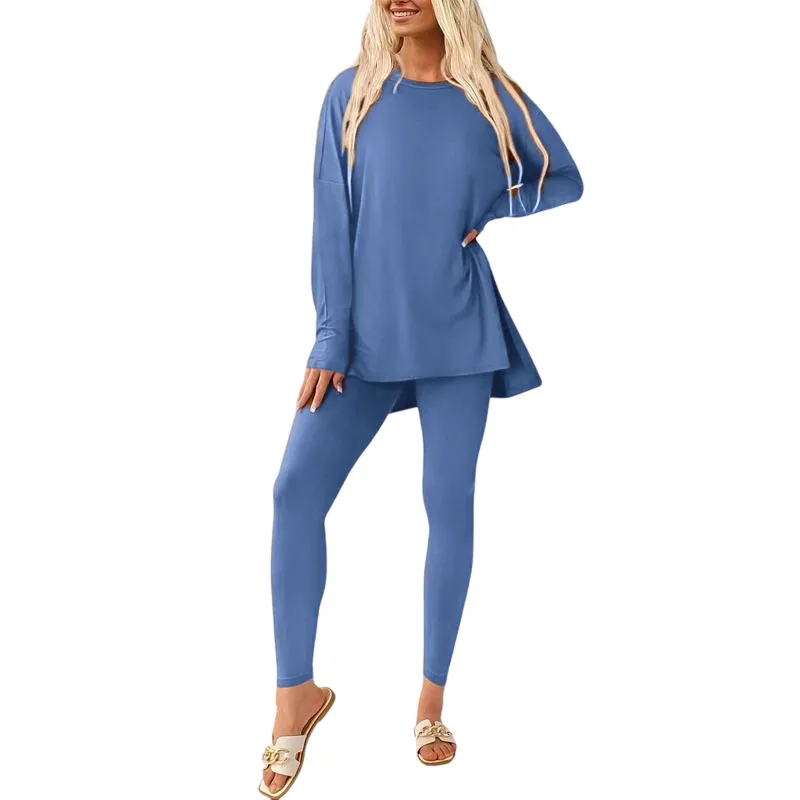 Women's tunic top and leggings set