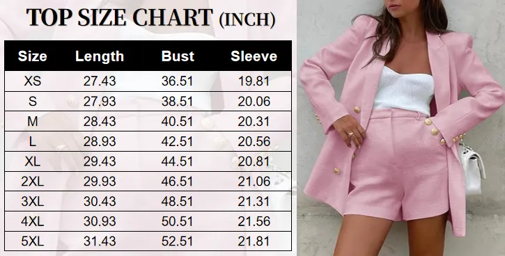 Women's 2 Piece Tweed Blazer Shorts Set