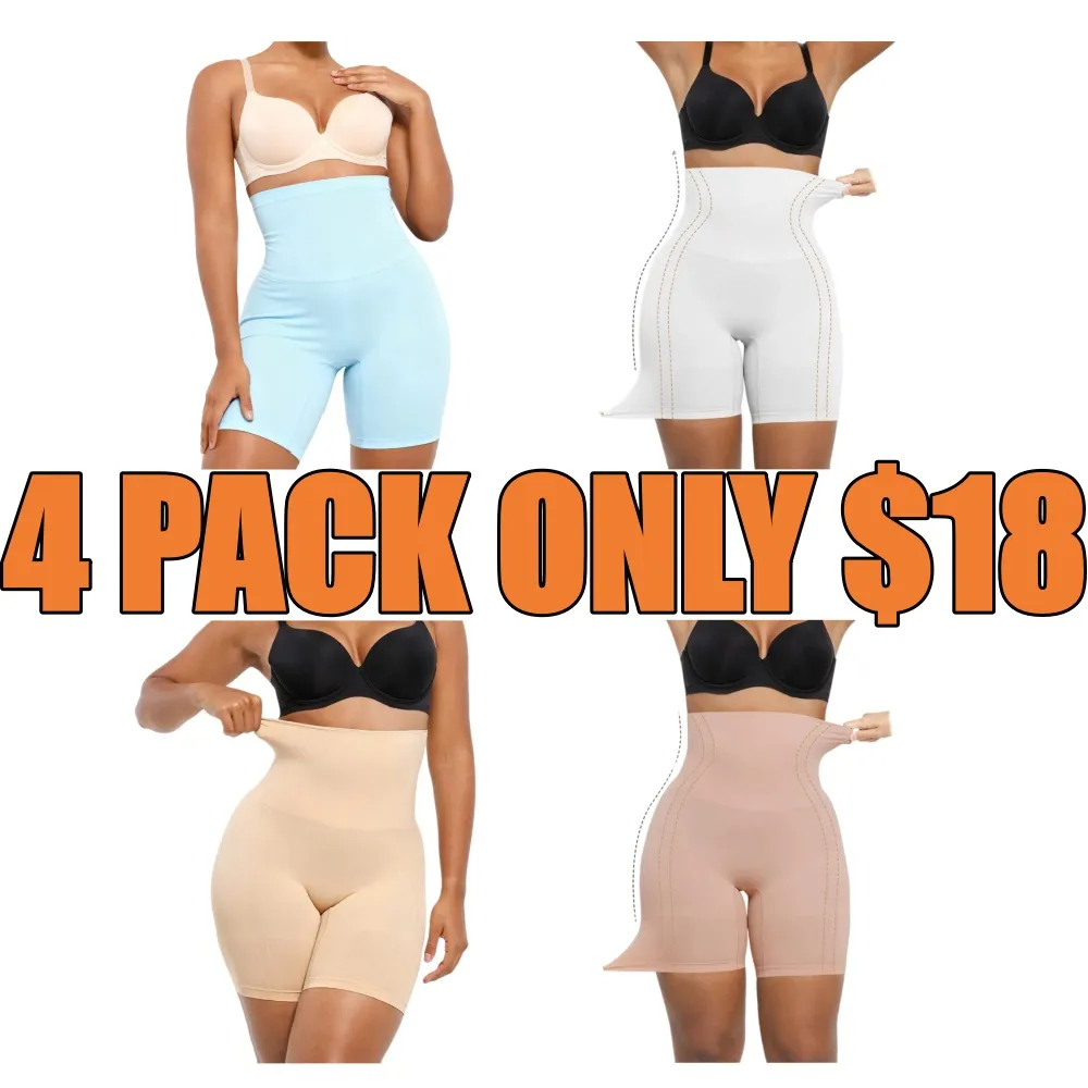 Seamless High Waisted Sculpting Shorts Women Body Shaper