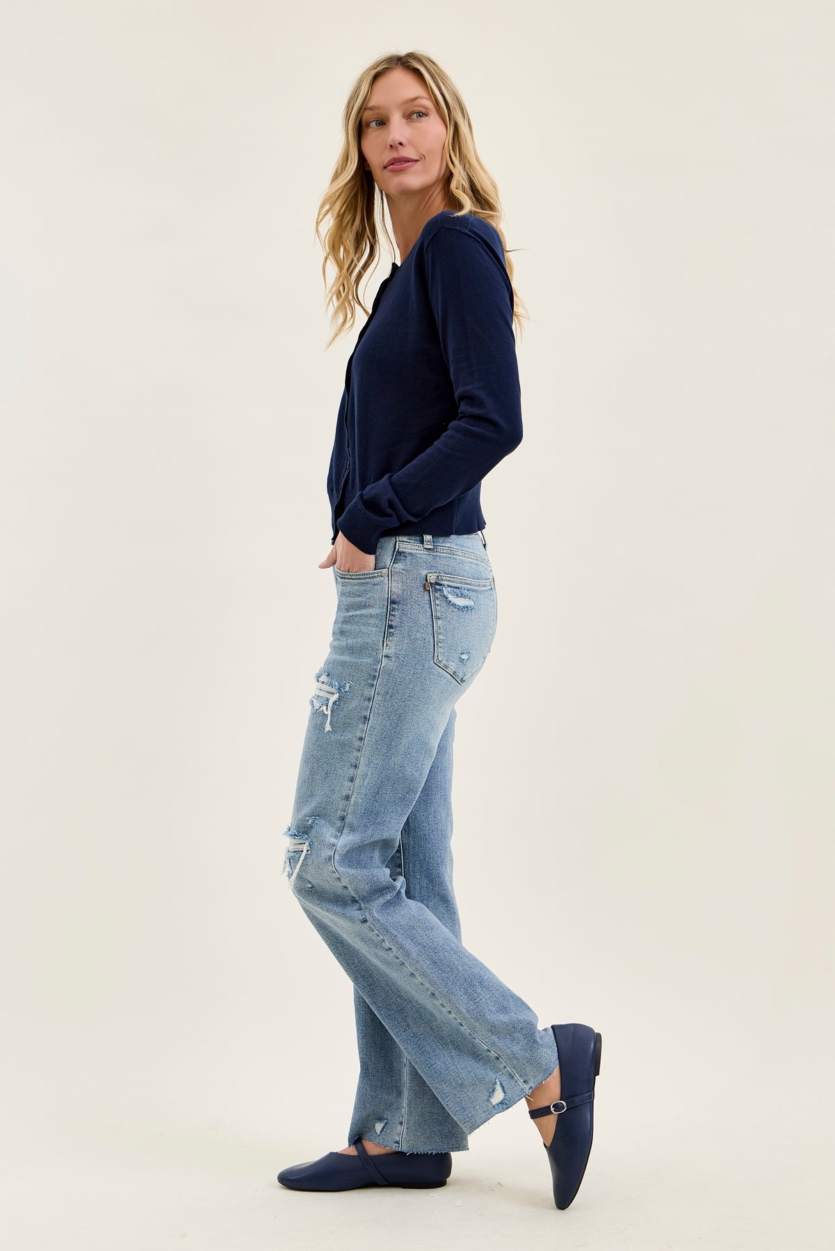 Brenda Retro 90s Destructed Straight