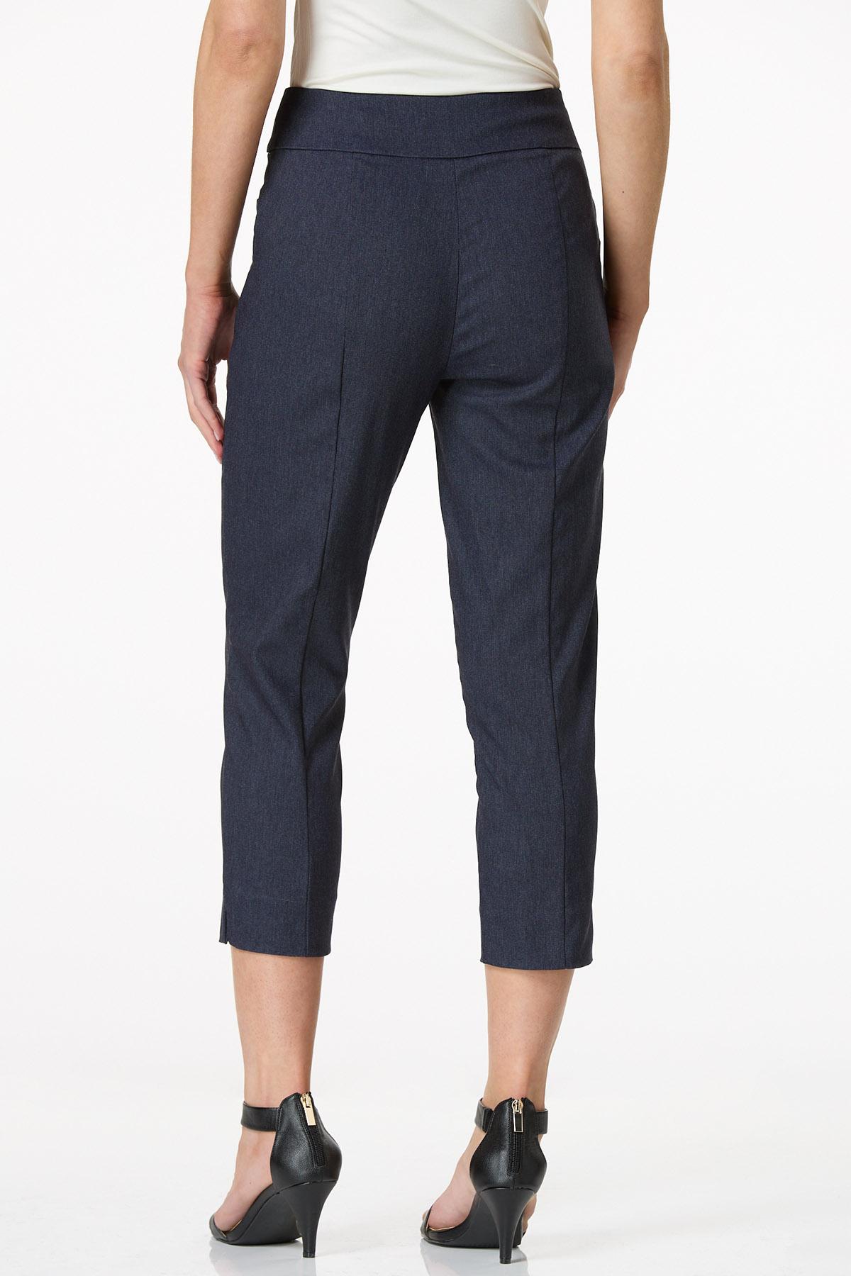 Cropped Dressy Denim Pants