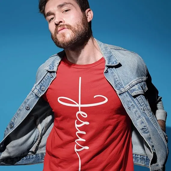 ⛪✝️ MEN 2026 NEW Jesus Cross Script Suit