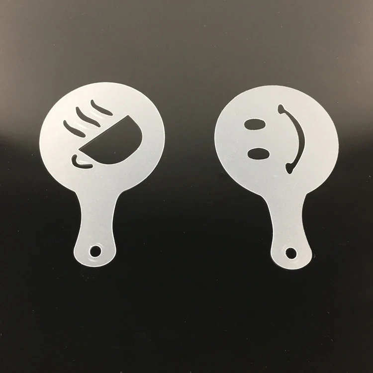 16PC Coffee-Latte Art Templates