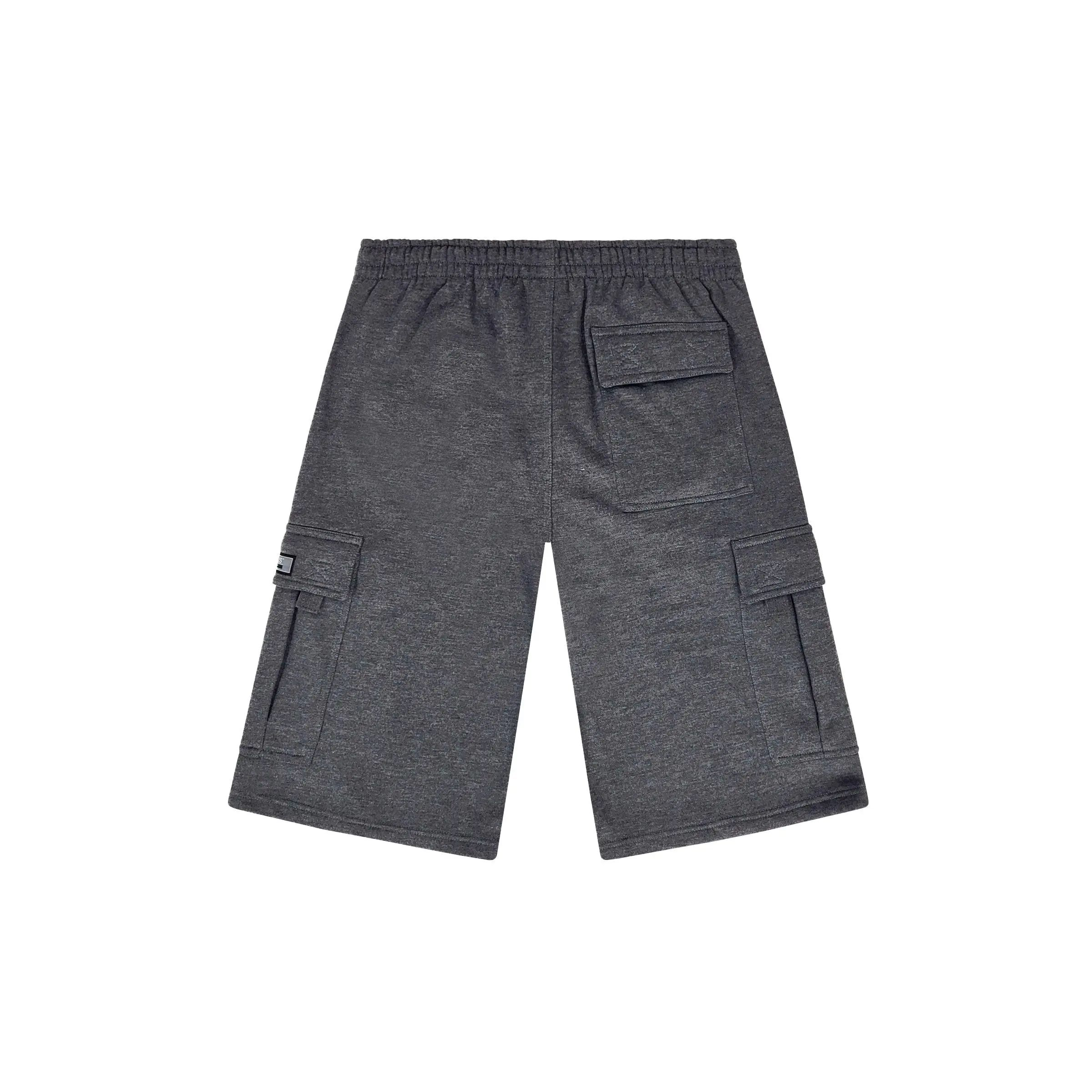 Baggy fit Fleece Shorts Menswear Cargo pocket