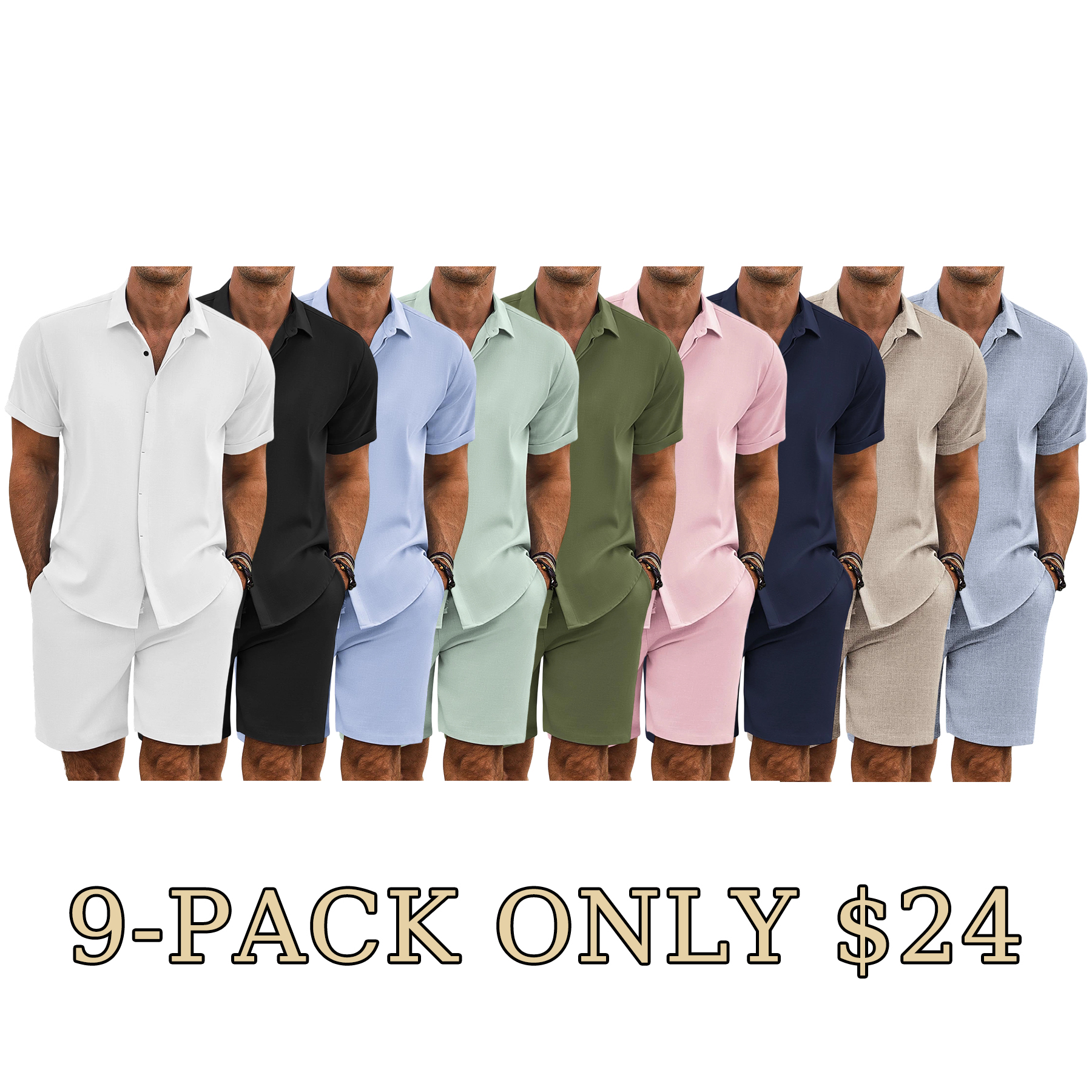 Breezy Linen Summer Shirt & Shorts Set