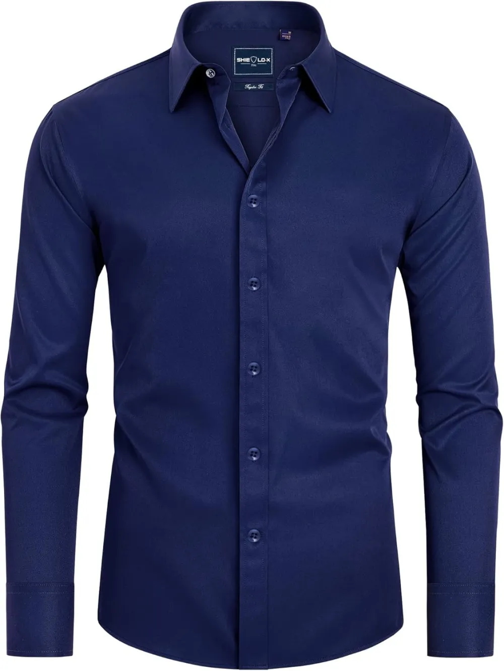 Stain Sheild Dress Shirts for Men Slim Fit Mens Dress Shirts Long Sleeve Button Down Shirt Men Shirts