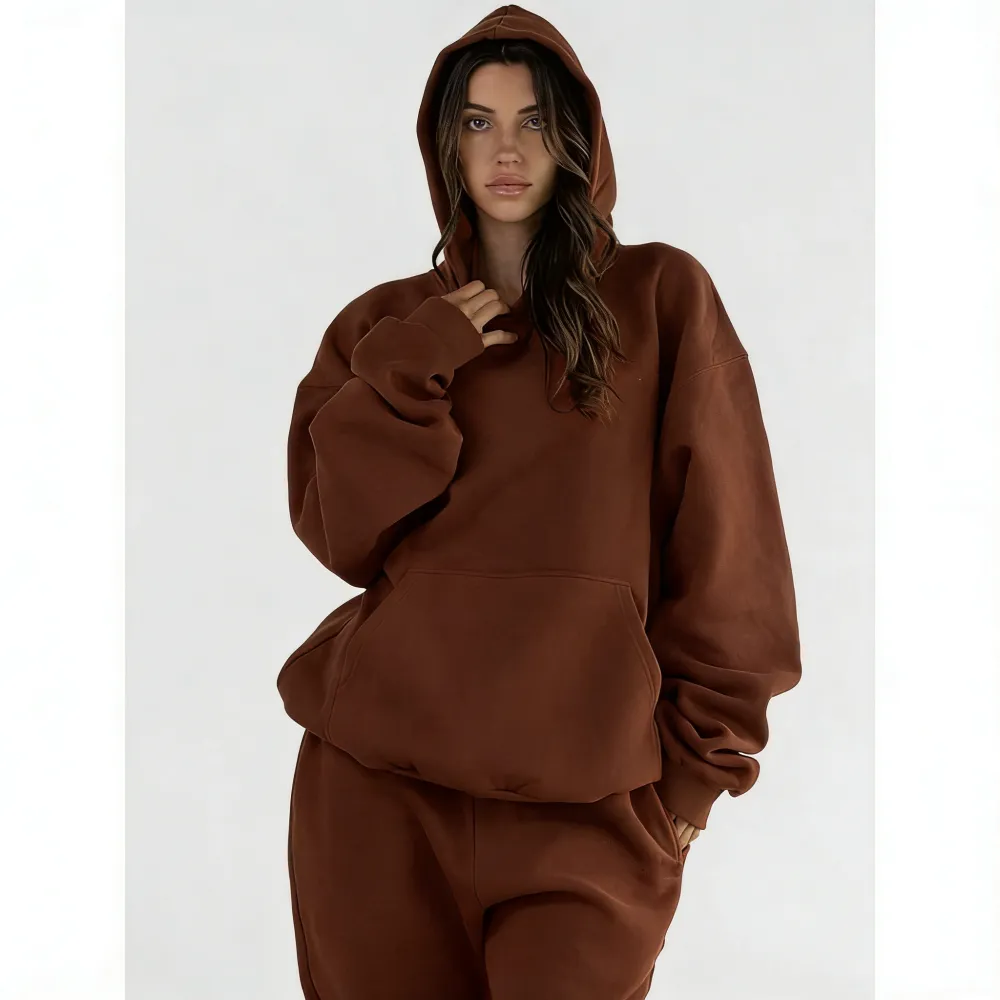 Women's Oversized Hoodie & Jogger Two-Piece Set