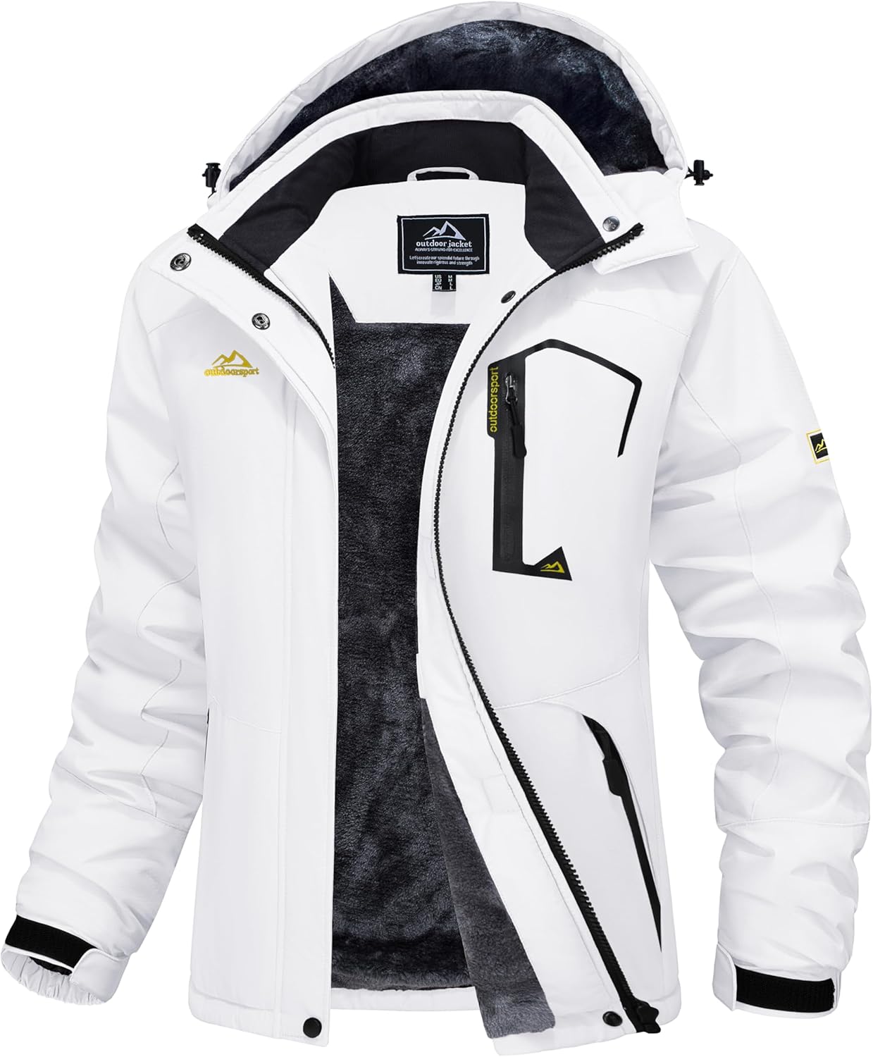 Ski Jacket Waterproof Insulated Snow Coat with Hood