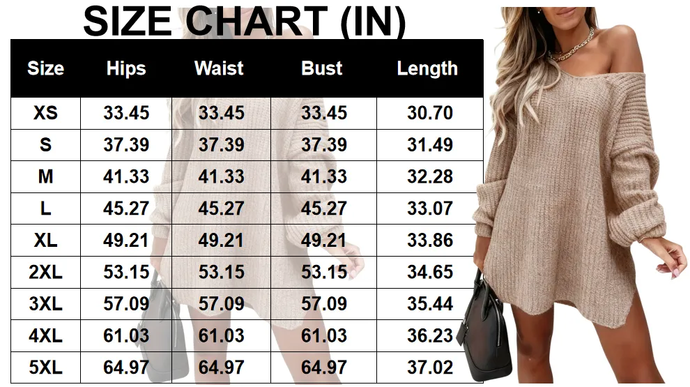 [Plus Size] Women's Solid Color Sweater Dress