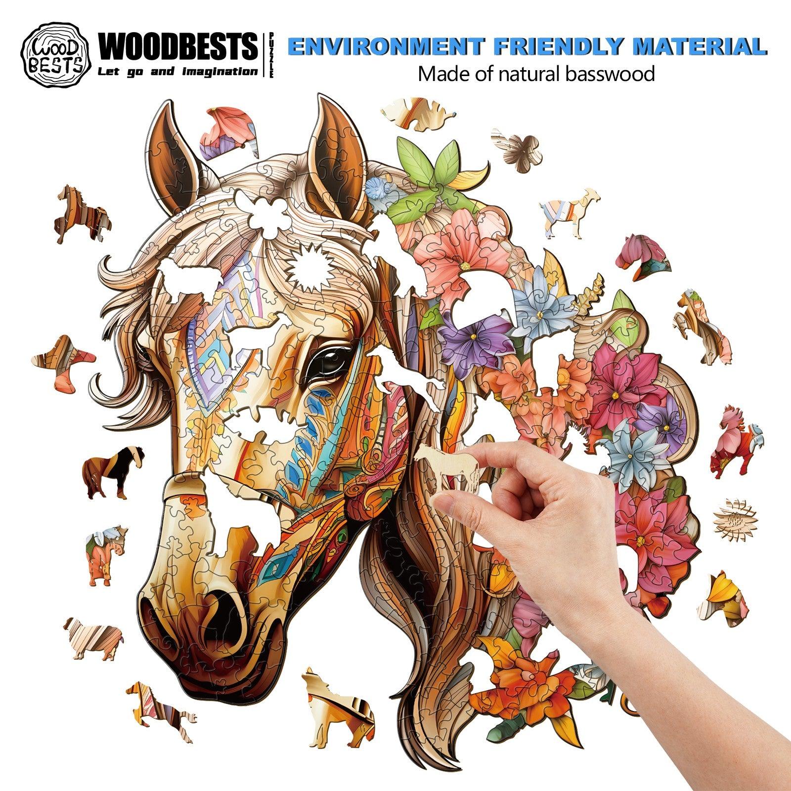 Gentle Horse Wooden Jigsaw Puzzle