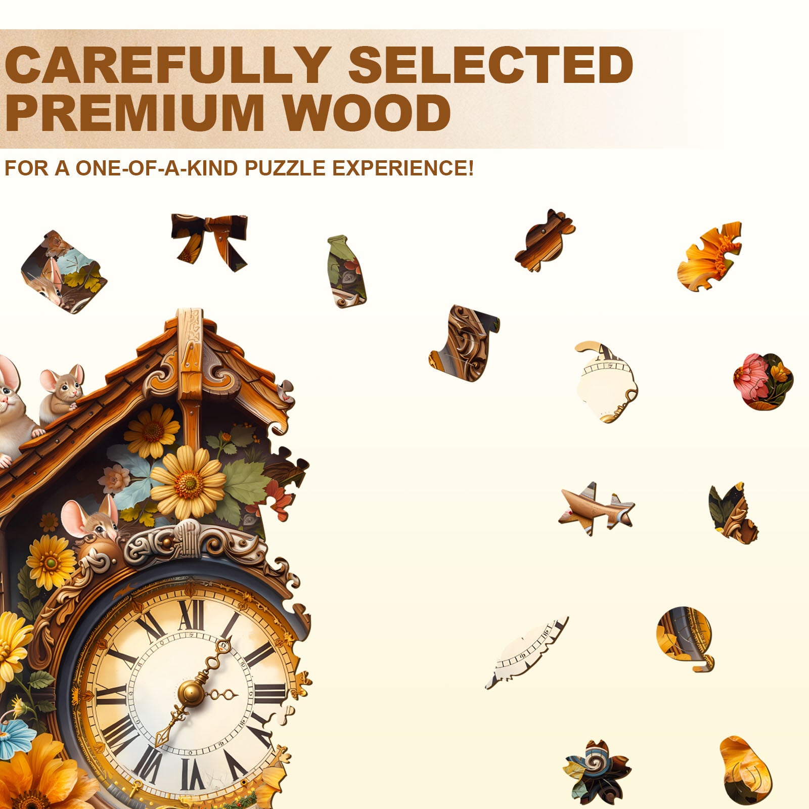 Nature’s Clockwork Wooden Jigsaw Puzzle