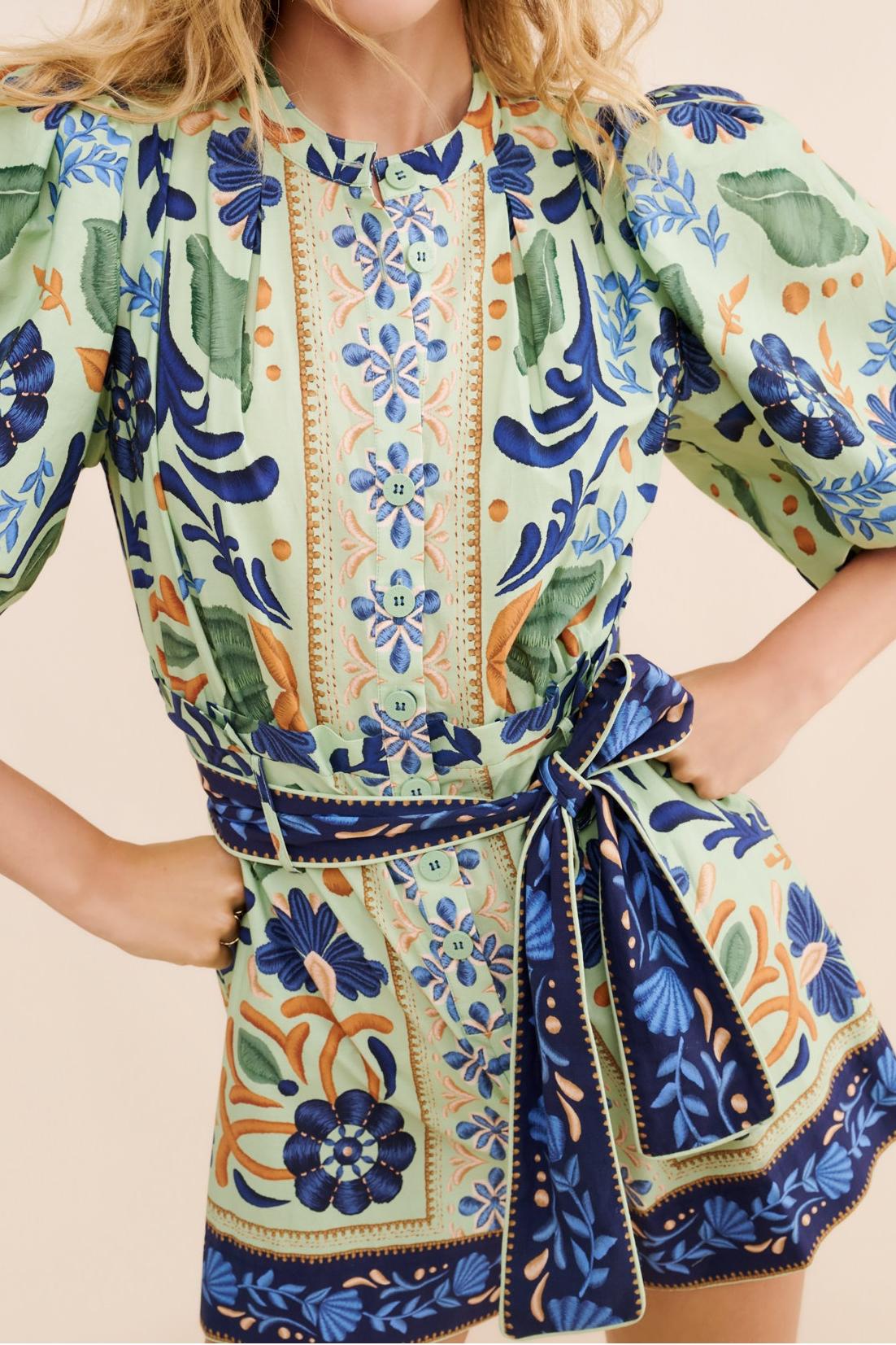 Ocean Tapestry Romper