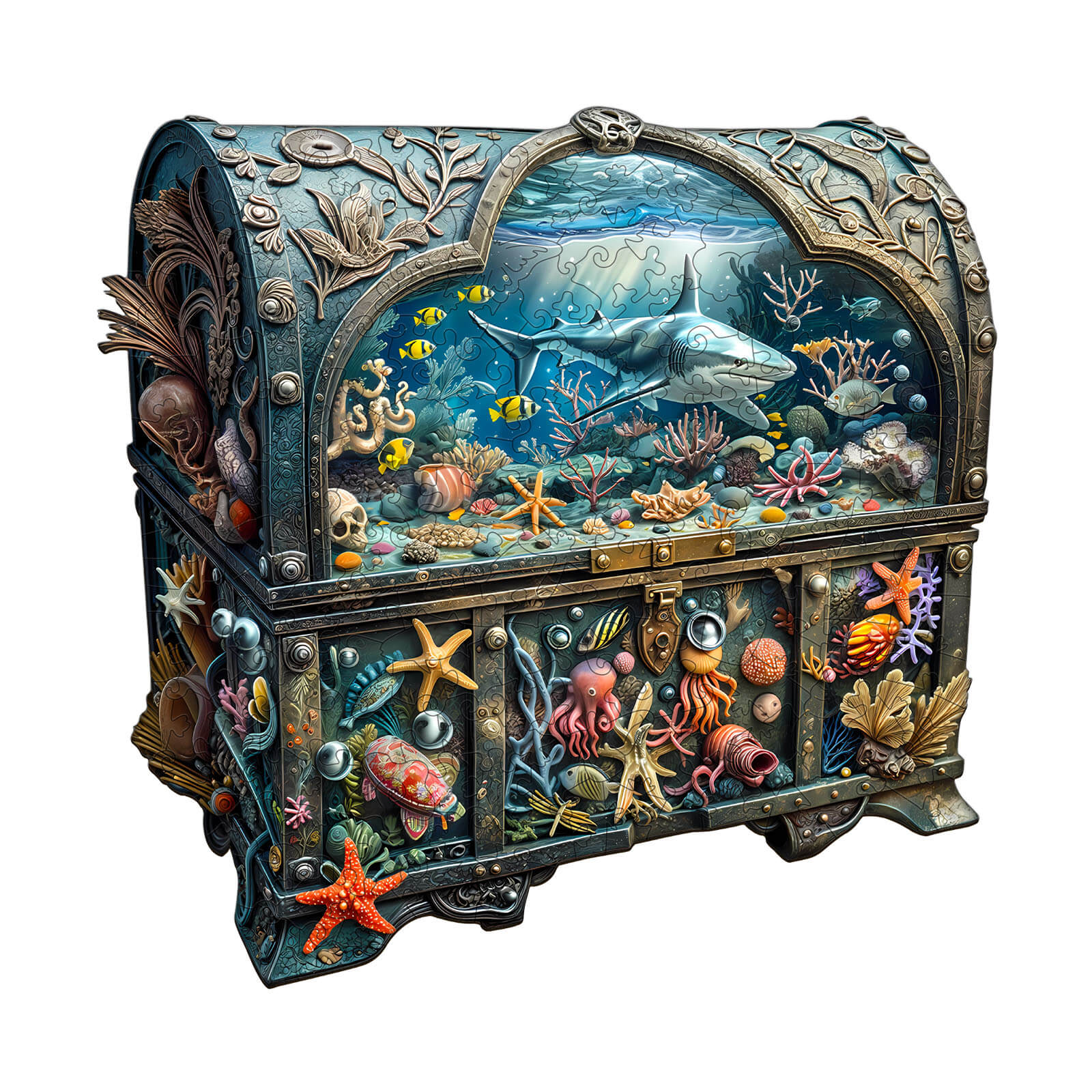 Treasure Chest Ocean-2 Wooden Jigsaw Puzzle