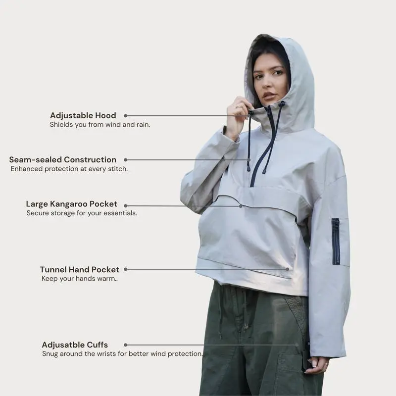 Women's StormTex Waterproof Oversized Fall Hoodie
