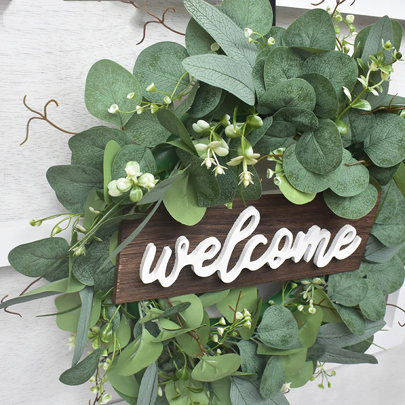 Rabbit Ear Golden Eucalyptus Wreath
