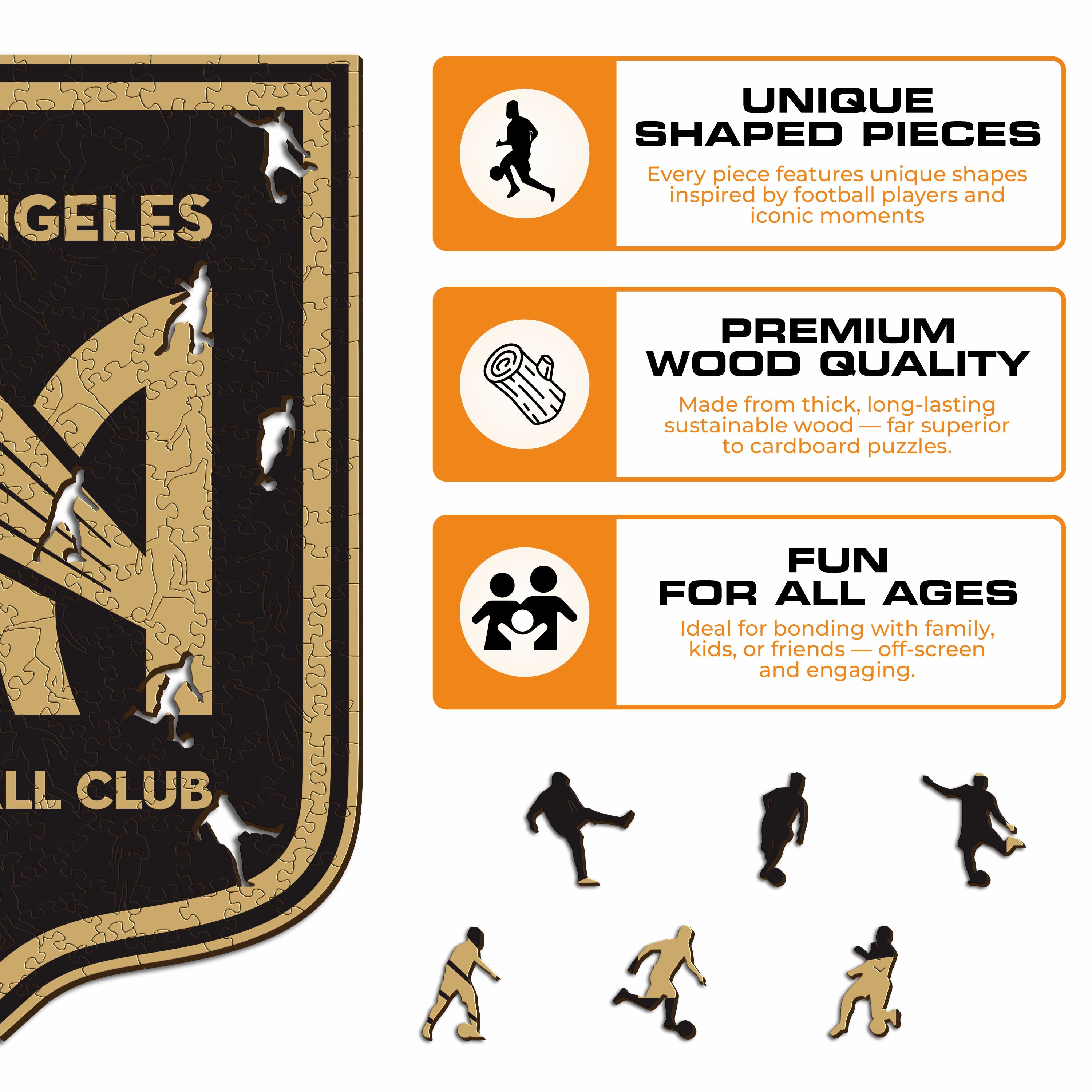 Los Angeles FC® Logo - Wooden Puzzle