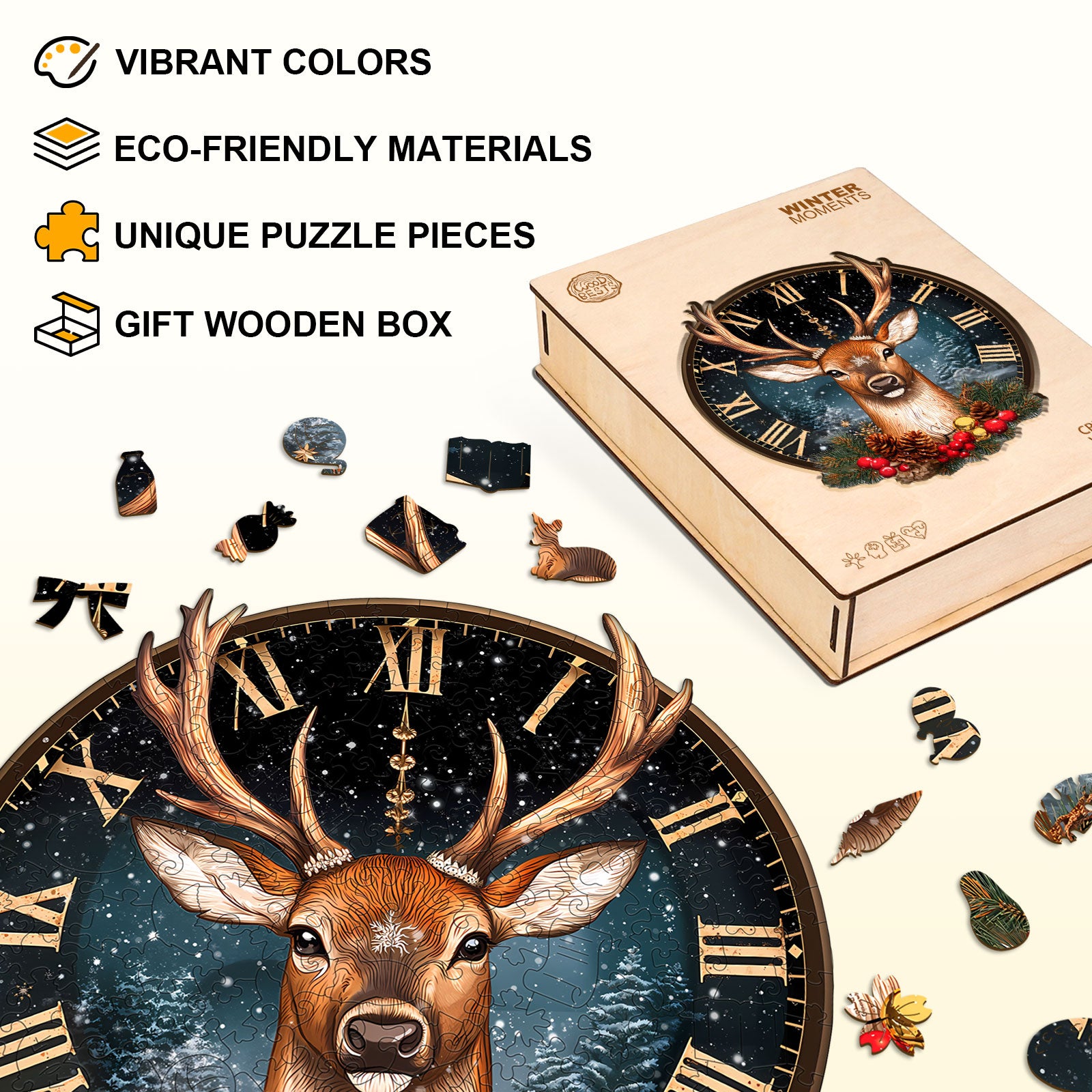 Winter moments Wooden Jigsaw Puzzle