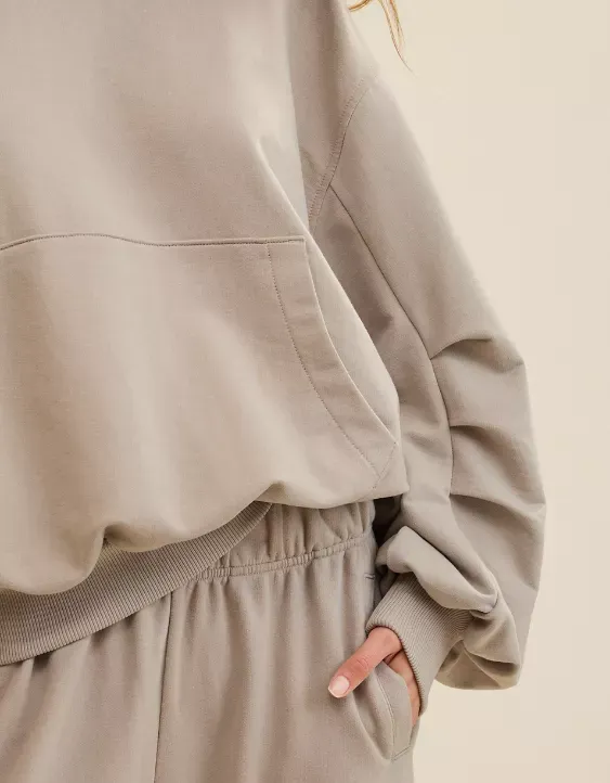 Comfy Drape Fleece Sweatshirt Set