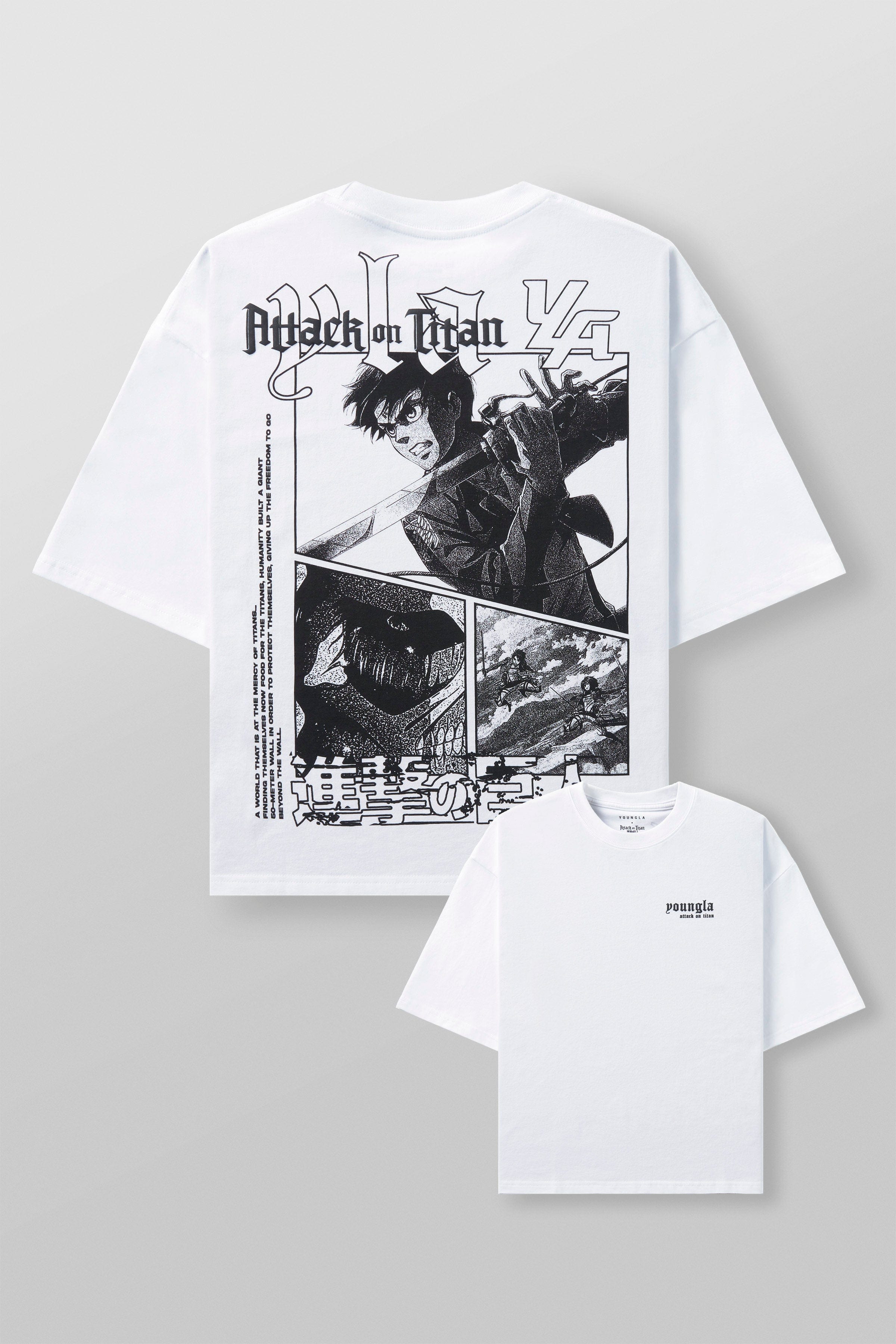 4186 - AOT©  x YLA Cropped Tees