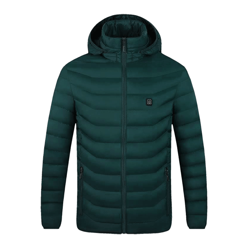 Men’s Heated Waterproof Vest – 9 Heating Zones, Full-Zip Winter Outdoor Vest