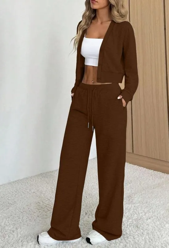Women's Long Sleeve Jacket & Pants Set