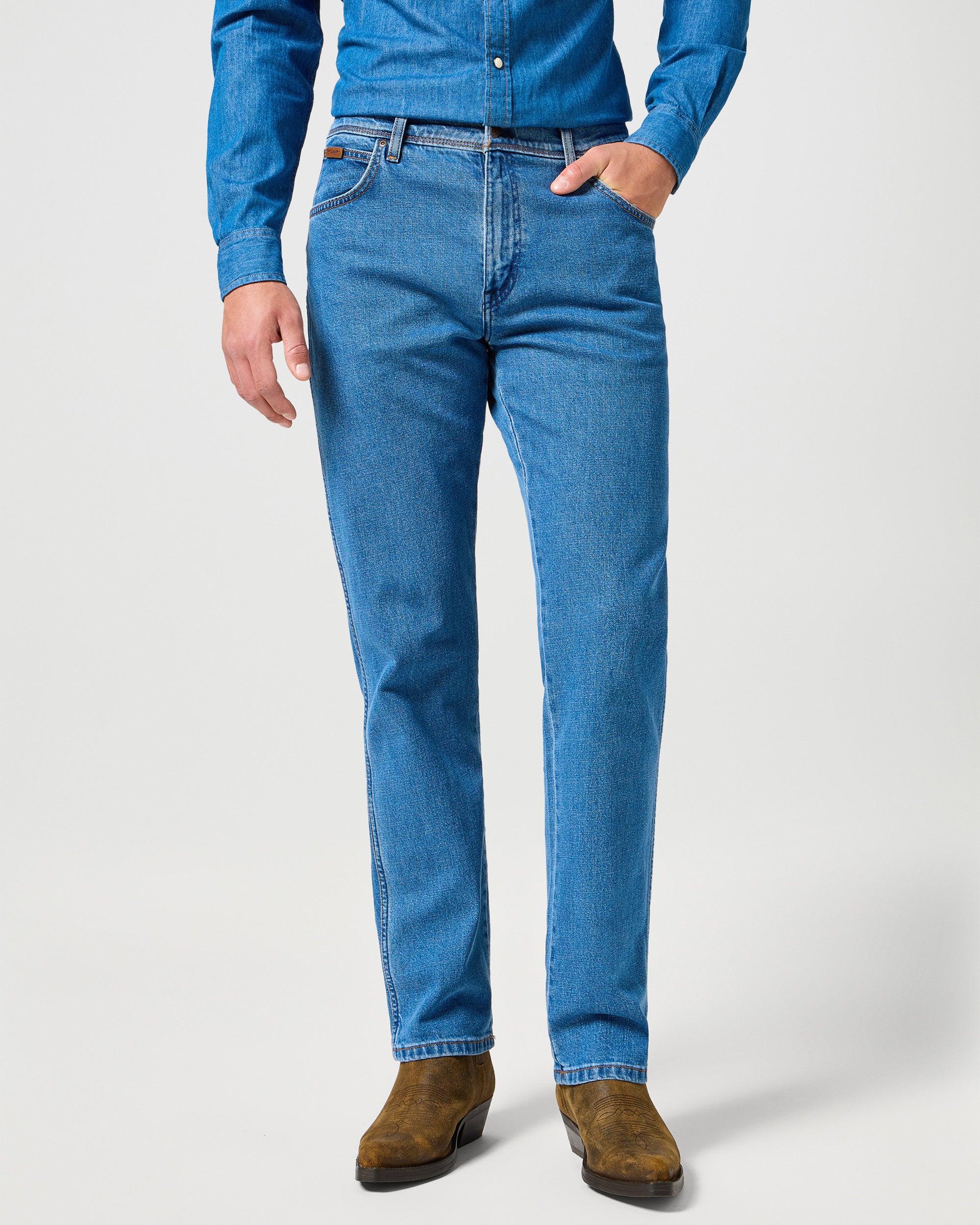 Texas Stretch Authentic Straight Mens Jeans - Desert Mirage