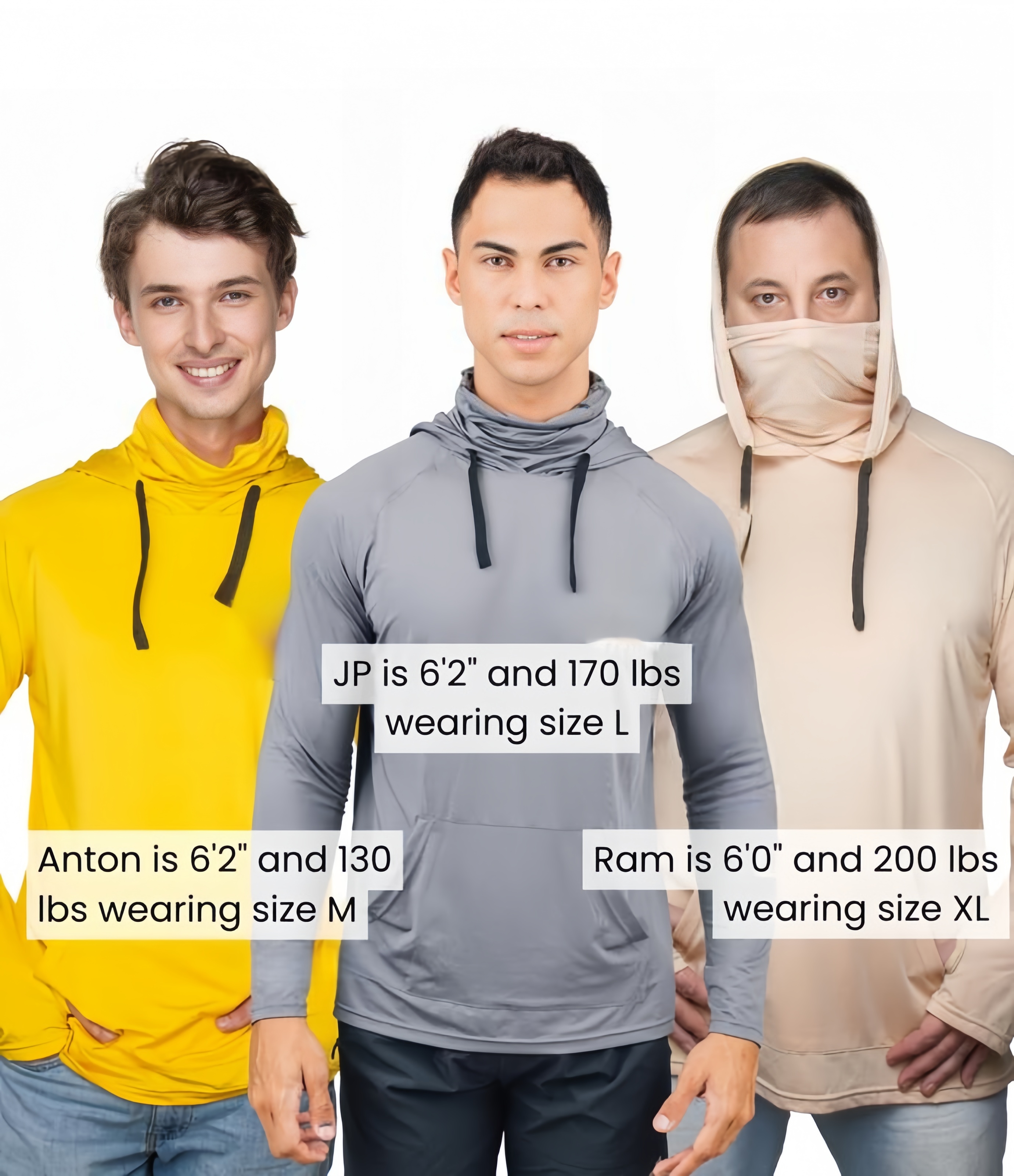 Fishing and Construction Shirts - Hooded UPF 50 Long Sleeve with Gaiter - Lightweight, Breathable, Moisture-Wicking, Premium Outdoor Wear for Men