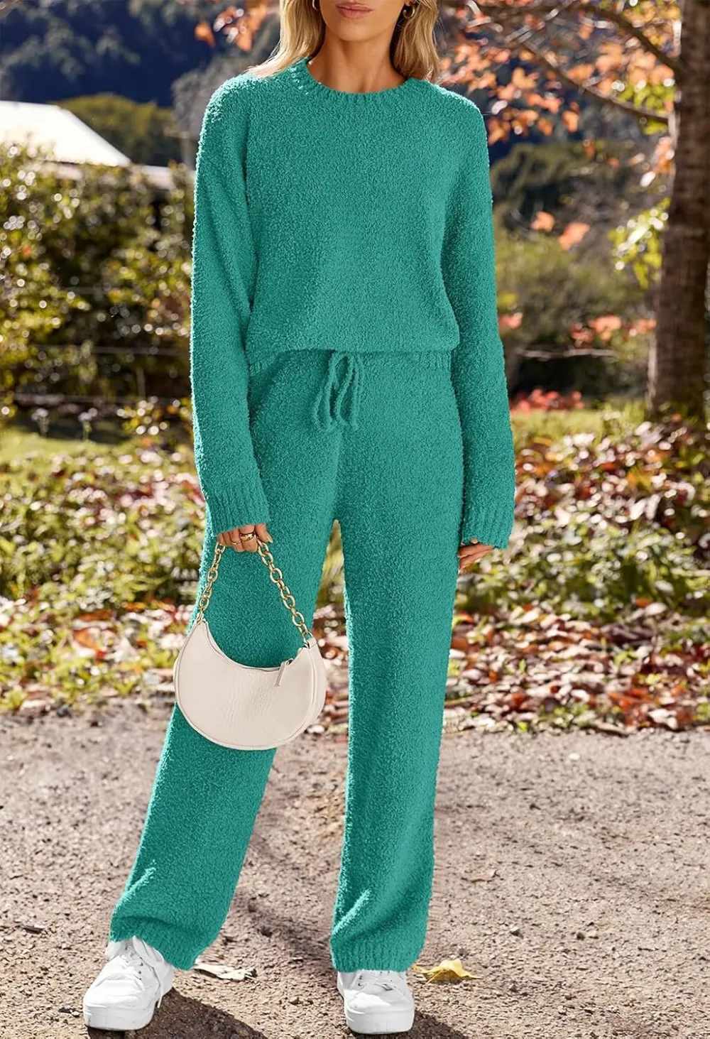 Womens Pajama Sets 2025 Fall Lounge Sweater Set