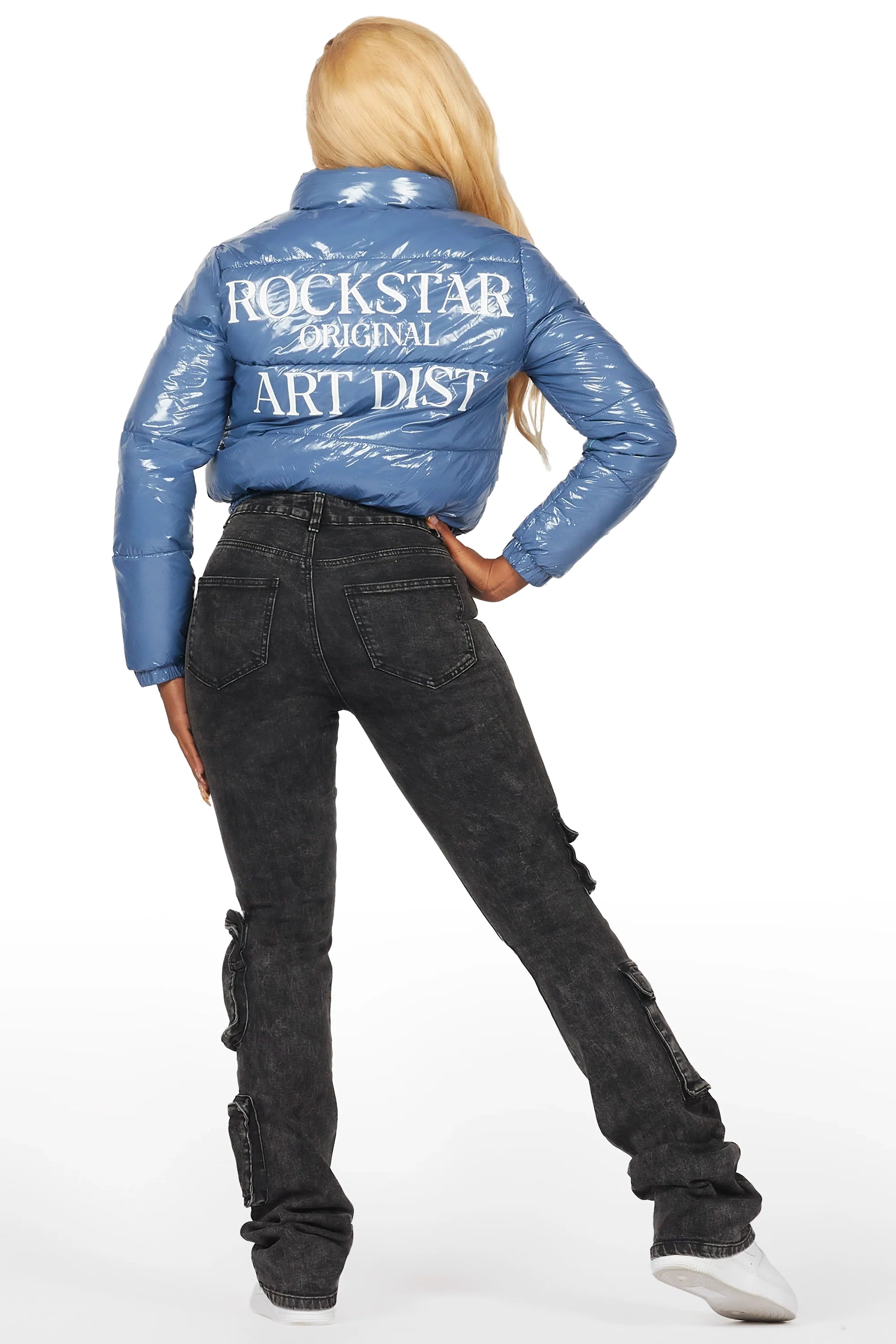 Chakelia Blue Puffer Jacket