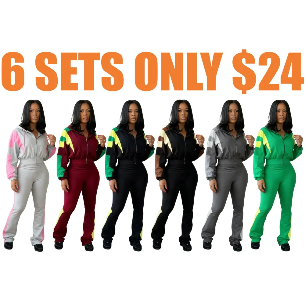 Women's Bailey Color - Block Tracksuit Set