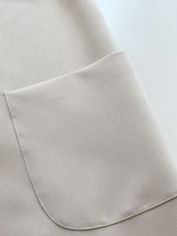 Solid Color Loose Sleeveless Round-Neck Midi Dresses