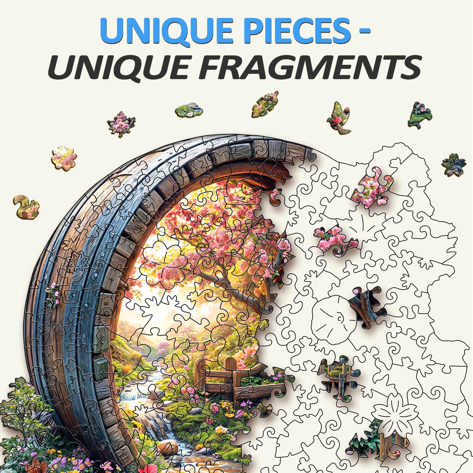 Barrel of Spring Wooden Jigsaw Puzzle