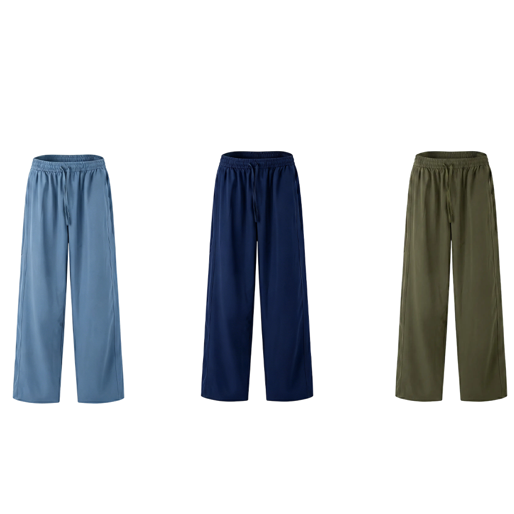 air conditioning pants, Ice Cooling Straight Pants, Unisex Lightweight Breathable Stretch Basic Plain All-Seasons Summer Casual Trousers