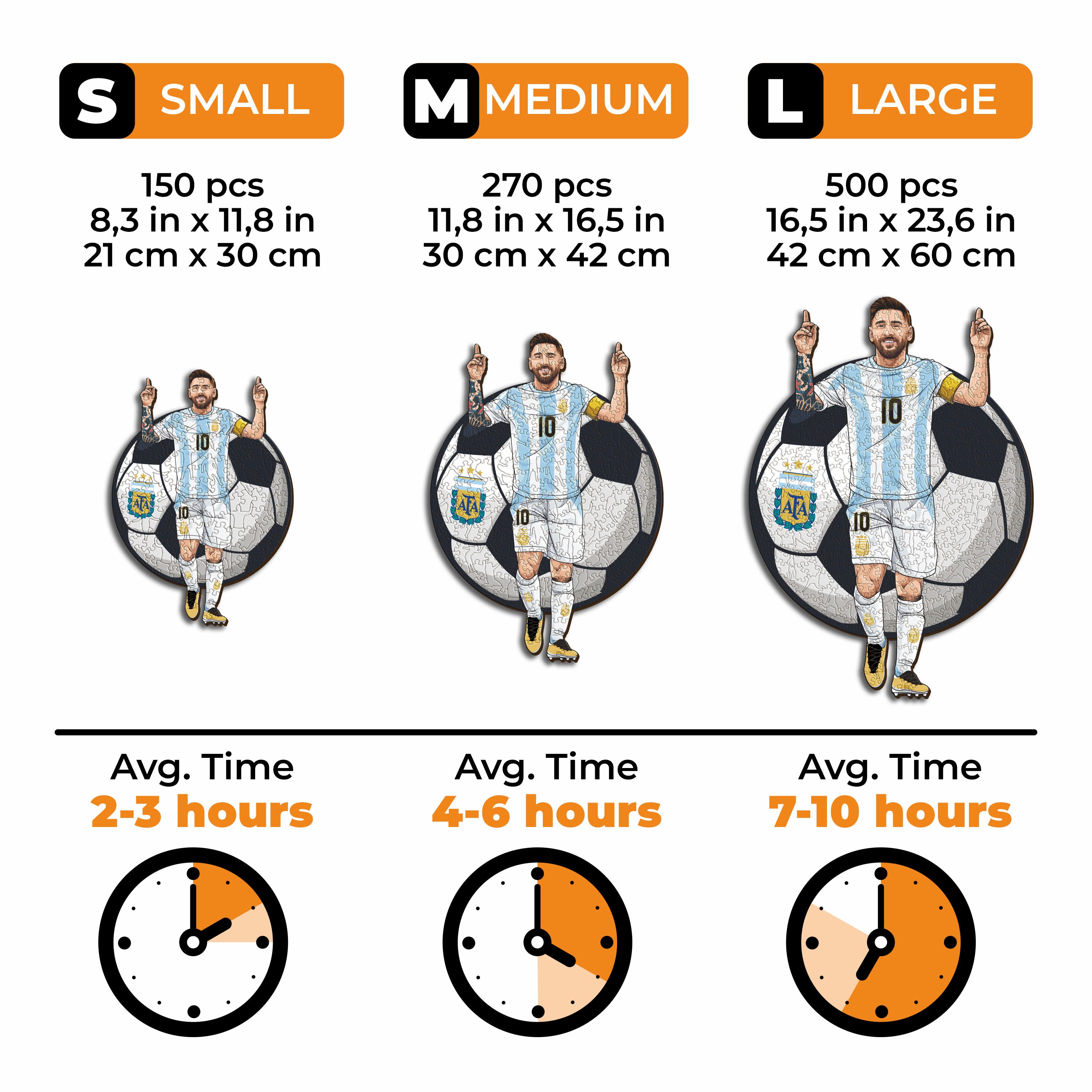 Lionel Messi - Wooden Puzzle
