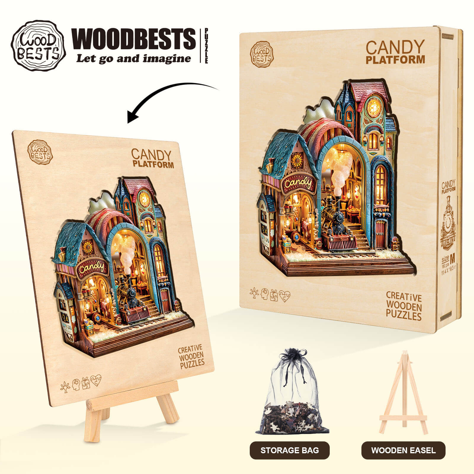 Candy Platform Wooden Jigsaw Puzzle