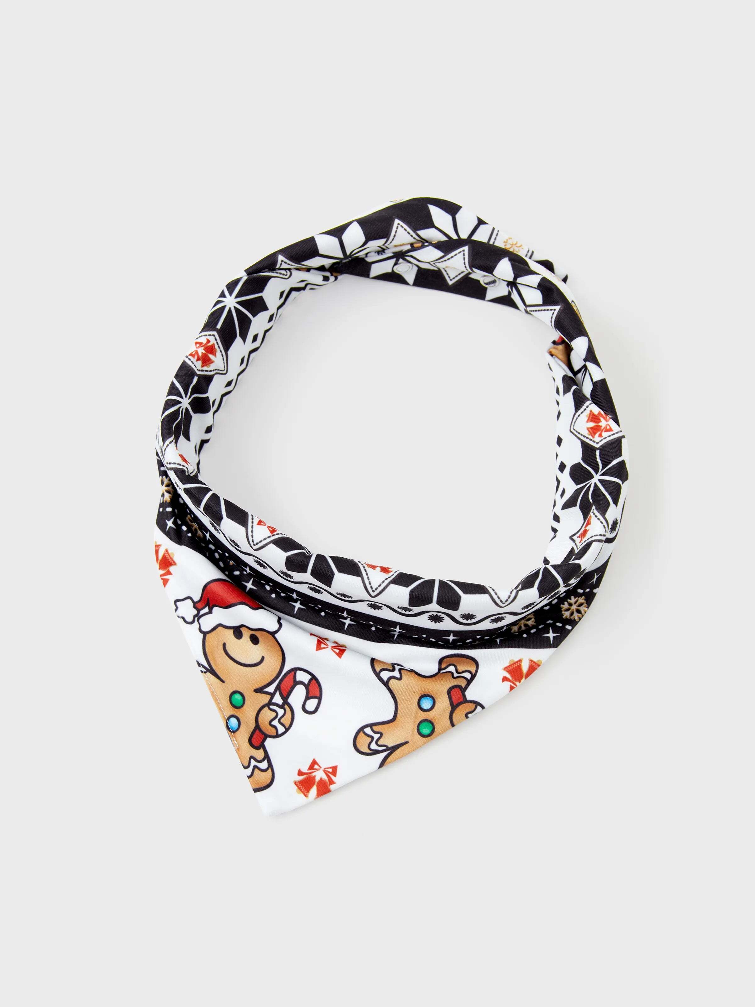 Christmas Family Matching Raglan Sleeves Gingerbread Man Pajamas Sets with Drawstring and Pockets with Christmas Socks red/black