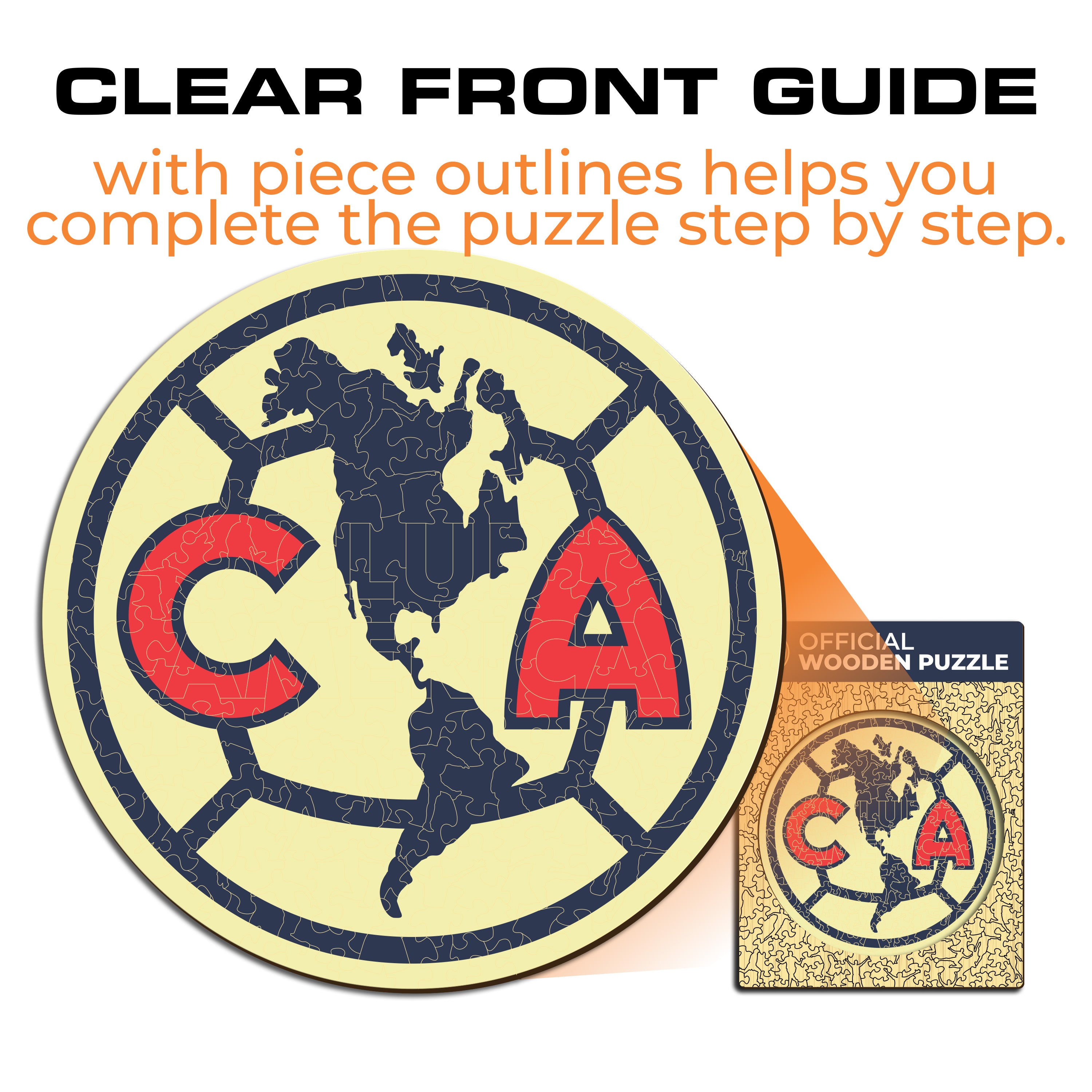 Club América® Logo - Wooden Puzzle