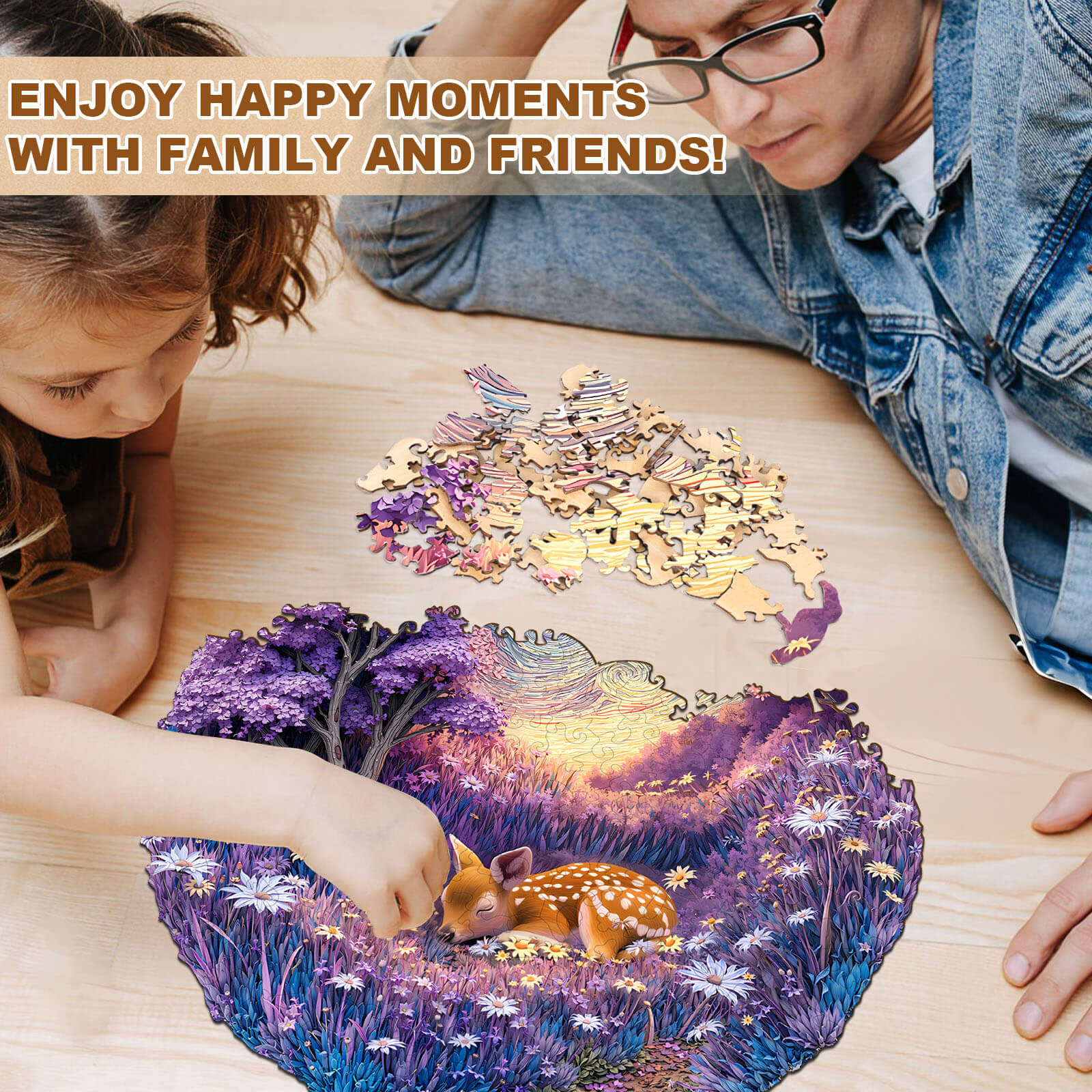 Cute little deer Wooden Jigsaw Puzzle