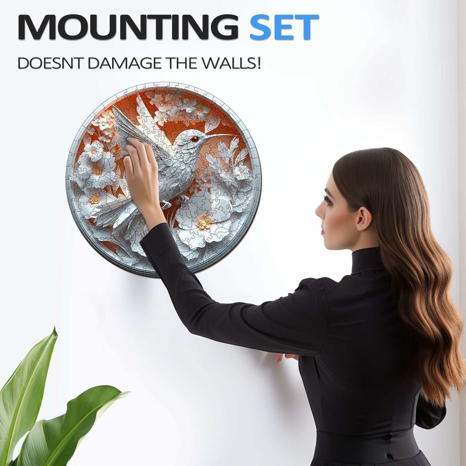 3D Paper Hummingbird Wooden Jigsaw Puzzle