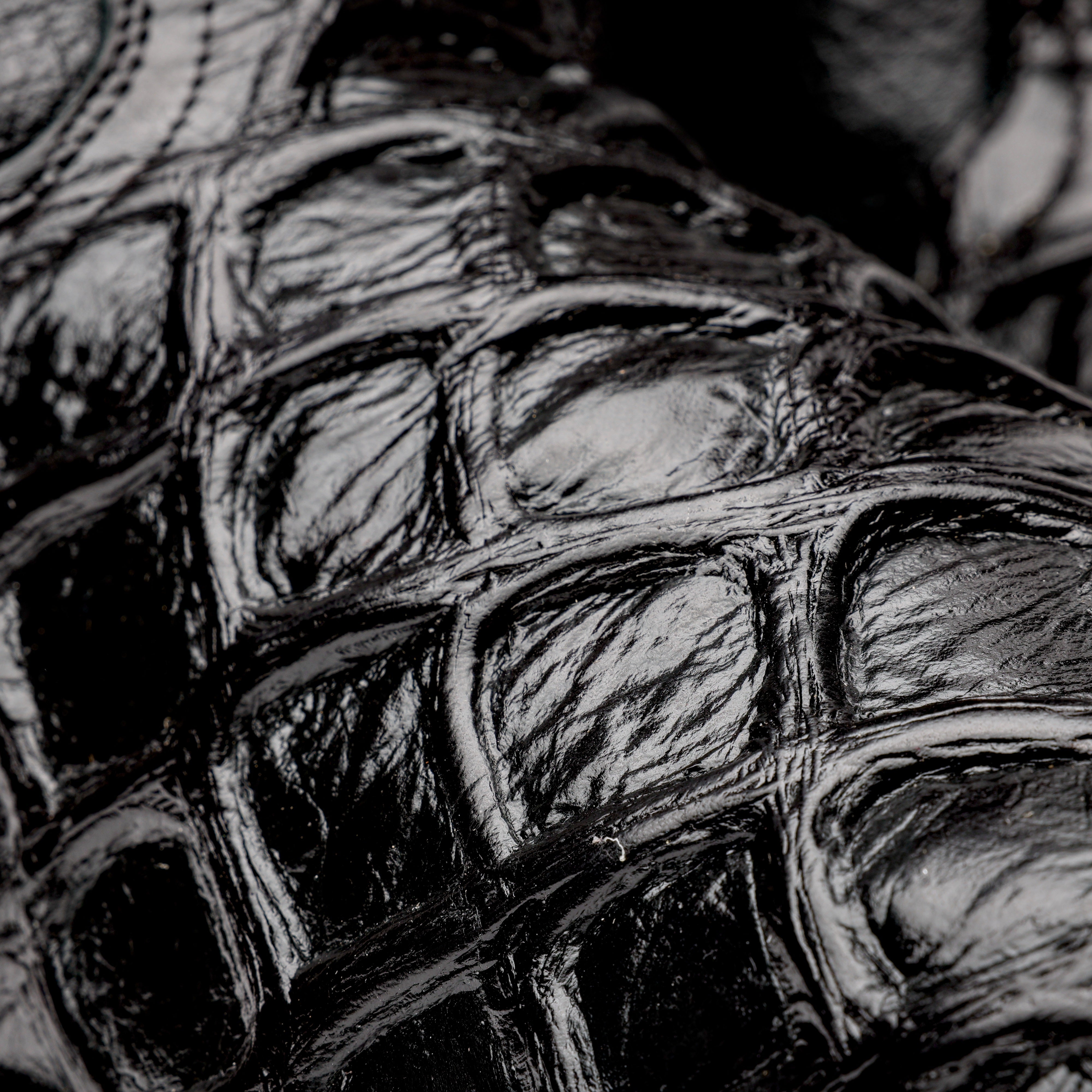 Black Pirarucu Leather Boots With 3D Lightweight BLACK EDITION Sole - Composite Toe