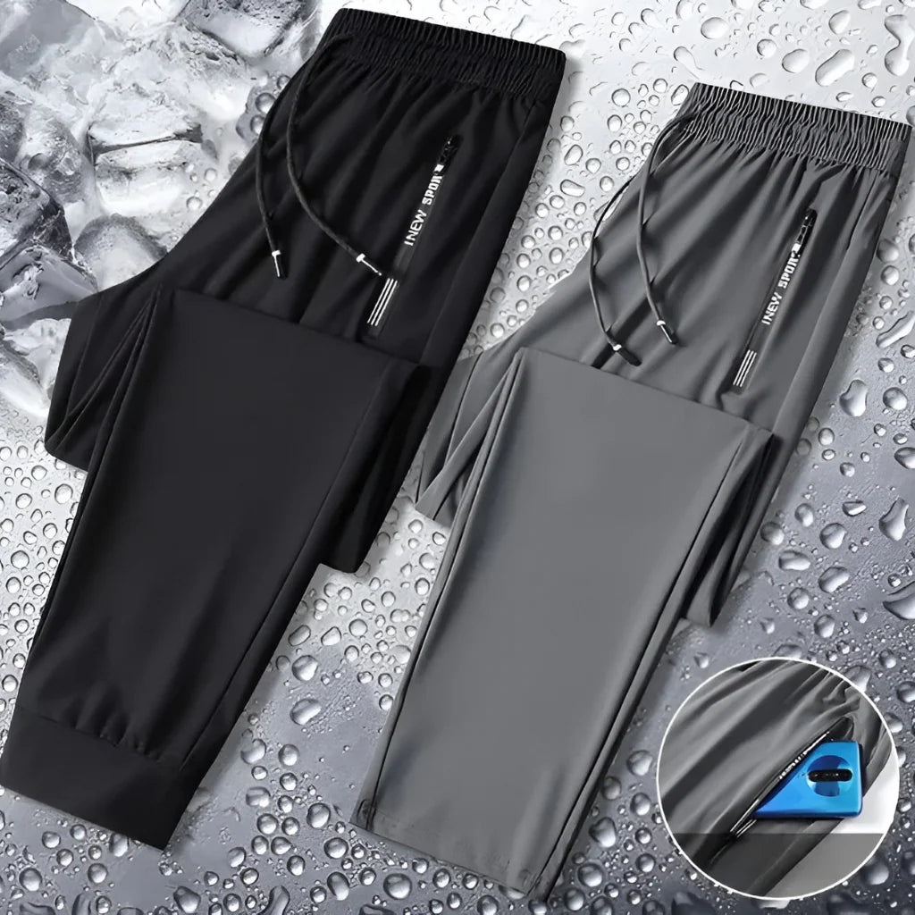 Buy1 Get 1 Free PREMIUM MEN'S LYCRA PANTS(Black & Gray)