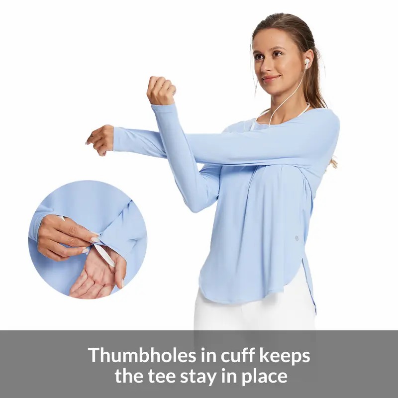 Women's UPF 50+ Sun Shirt – Lightweight Long Sleeve Hiking & Fishing Top