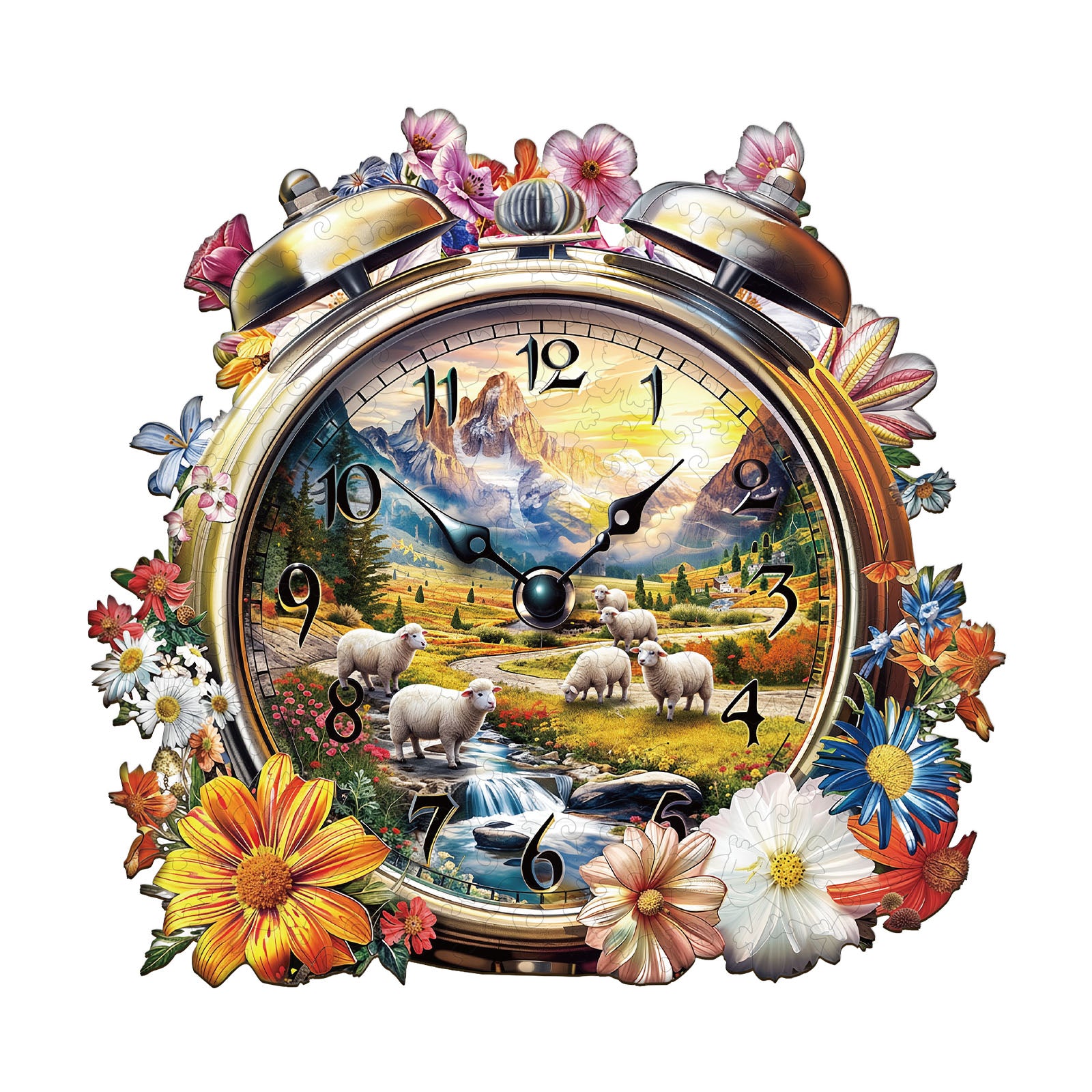 Prairie Clock Wooden Jigsaw Puzzle