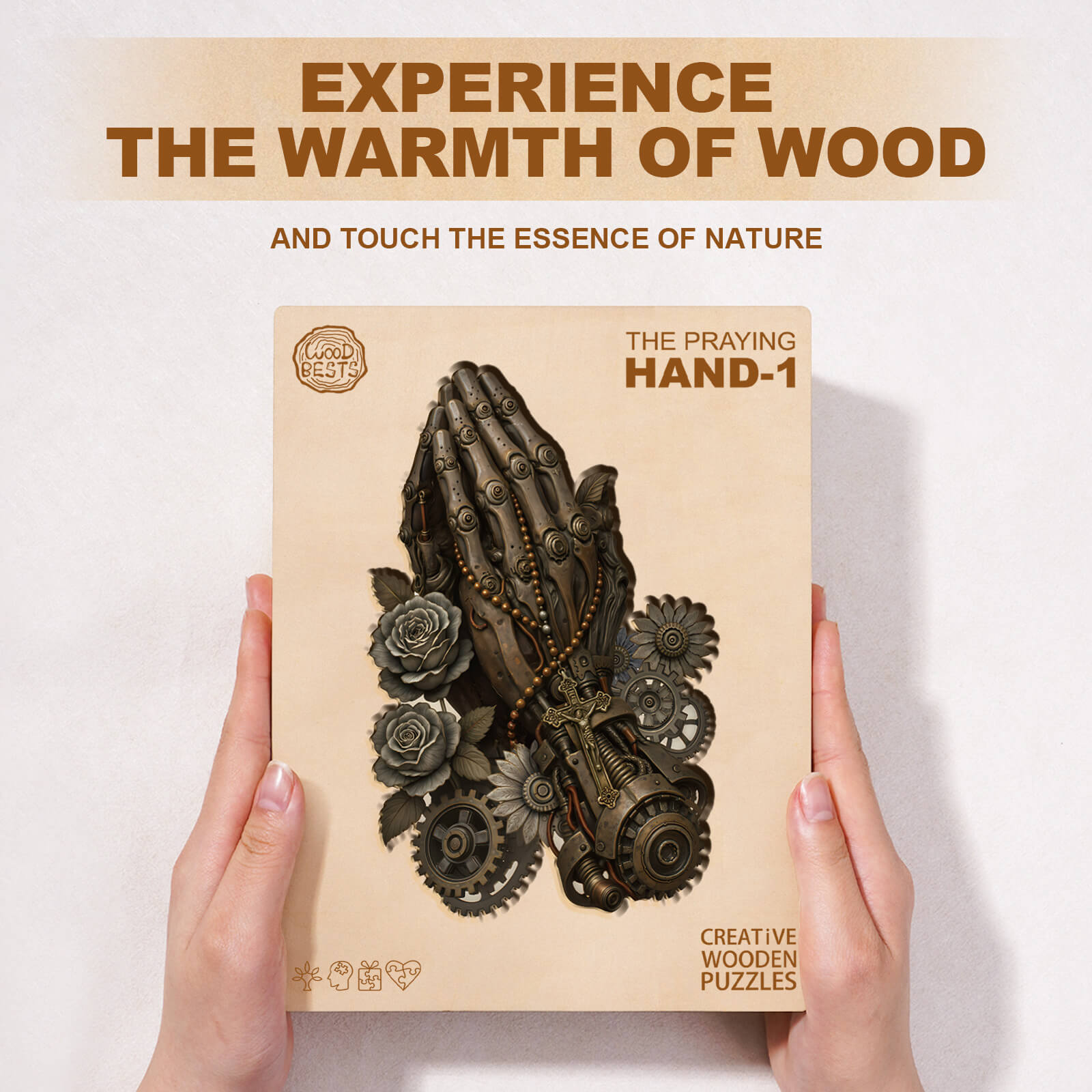 The Praying Hand-1 Wooden Jigsaw Puzzle