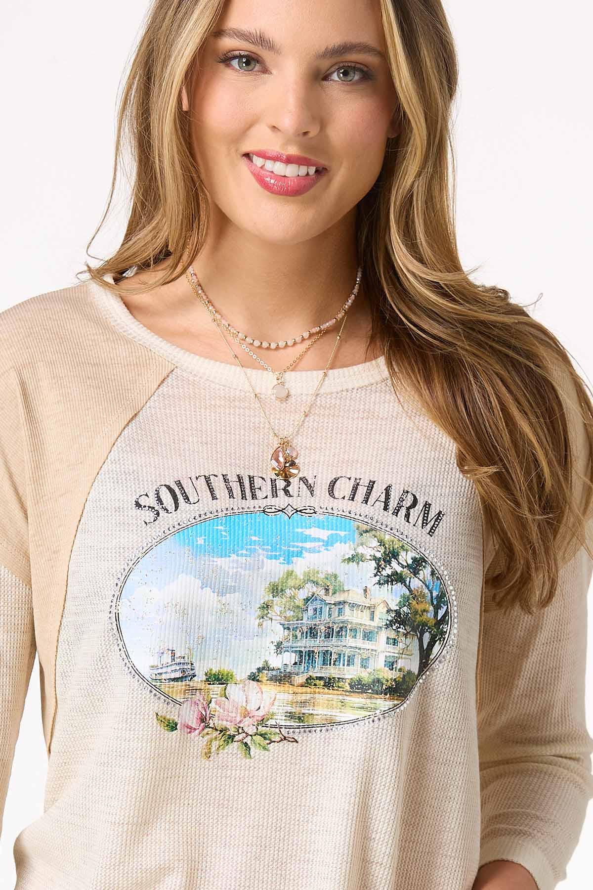 Southern Charm Waffle Top